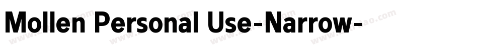 Mollen Personal Use-Narrow字体转换